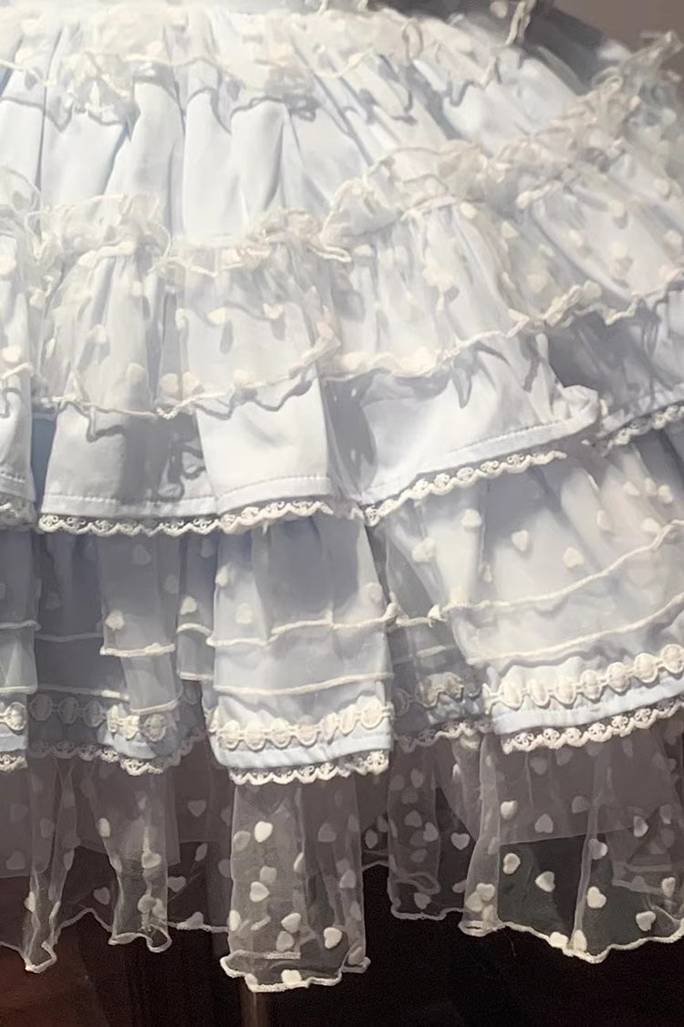 Blue Pray, mehrlagige Rüschenspitze, süße Prinzessin (Kleid einzeln), Detailansicht 6