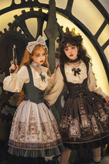 Demon Hunting Notes PU Gothic Punk Lolita Vest 2 Colors - Product - 7