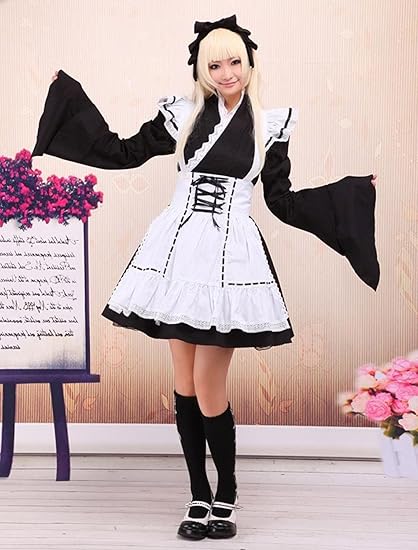 Classic Traditional Long Sleeve Cotton Lolita Dress 商品画像