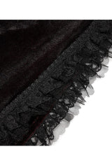Black/Red Gothic Palace Gorgeous Straps Fantasy Gradient Skirt Large Open Sleeves Hooded Women's Cloak - Product - 7