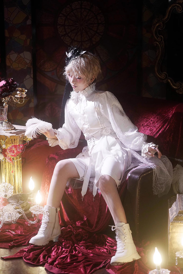 Rose Candlestick Gemini Ouji Fashion Lolita Set 3 Colors - Product - 5
