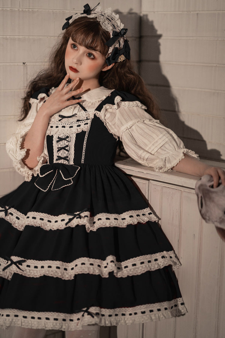 Black Antique Dolls Triple-Layered Bowknot Sweet (Set) detail view 3