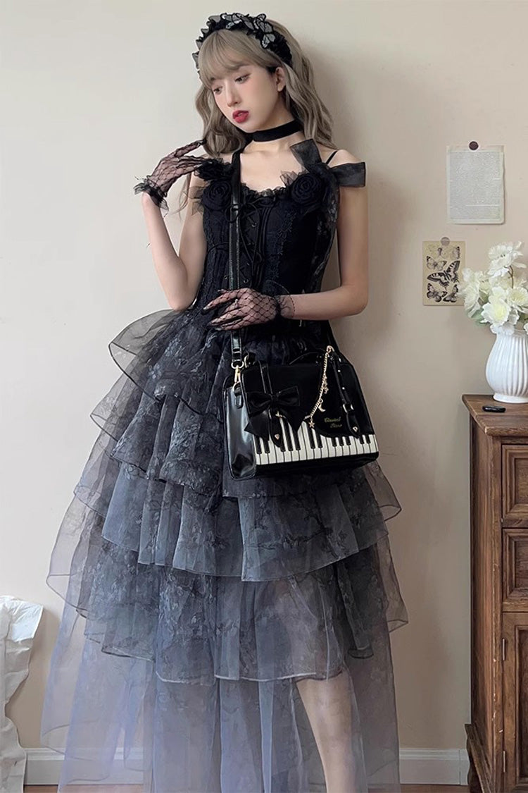 Piano Waltz Bowknot Sweet Lolita Handbag 4 Colors - Product - 4