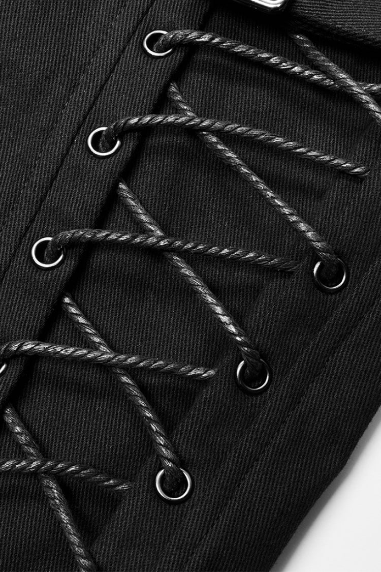 Multi Pockets Buckles Detachable Men's Steampunk Pants 2 Colors - Product - 13