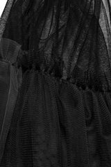 Ruffle Mesh Buckle Women's Steampunk Long Overskirt 3 Colors - Product - 6