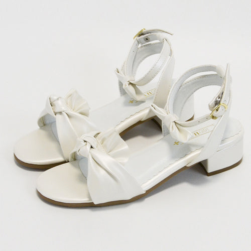 Elegant Lovely Bowknot Classic Lolita Sandals - White - 1