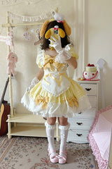 Bell Meow Ruffle Bowknot Sweet Lolita Skirt Set 5 Colors - Product - 12