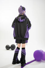 [Wing Light Machinery] Long Sleeves Print Jirai Kei Cool Coat 4 Colors - Product - 5