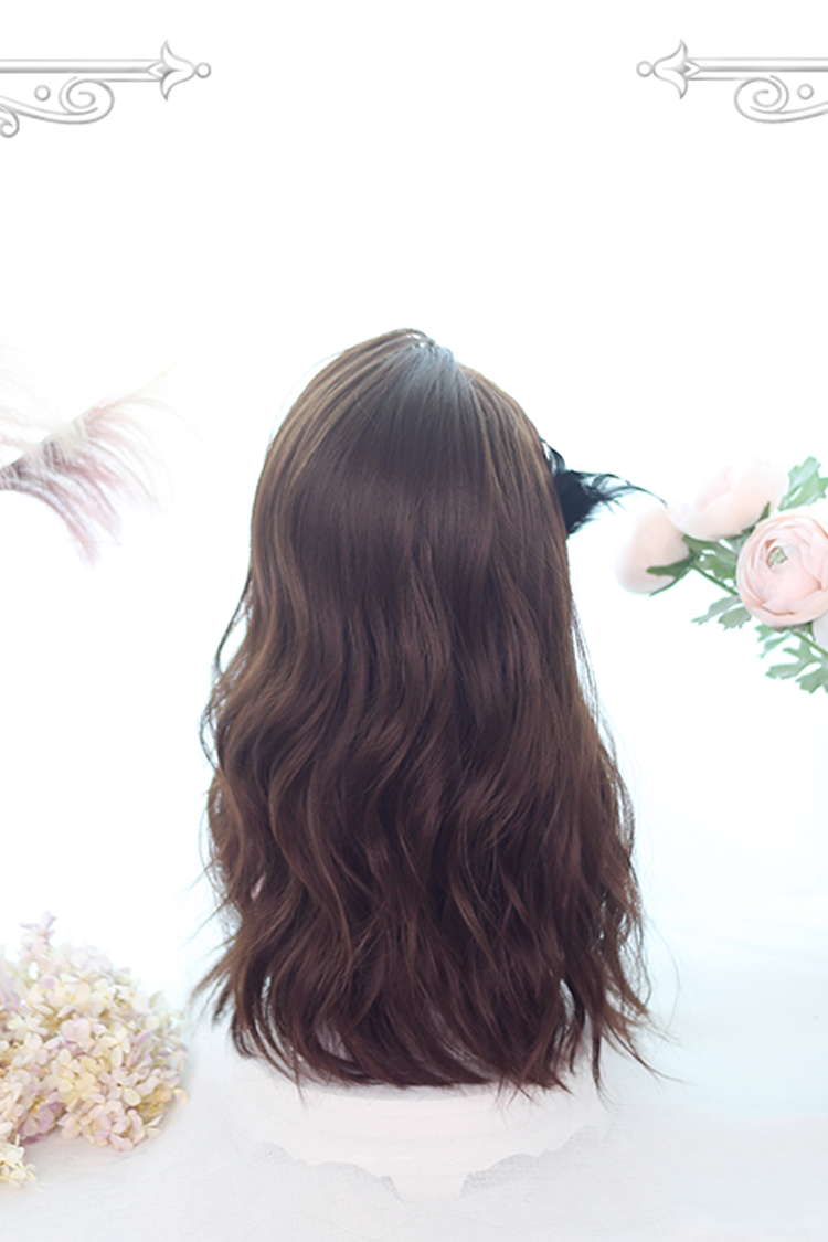 Brown Big Wavy Long Curly Hair Classic Lolita Wigs - Product - 5