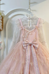 Sweet Sleeveless Ruffle Embroidery Bowknot Lace Chinese Style Lolita Jsk Dress 2 Colors - Product - 7