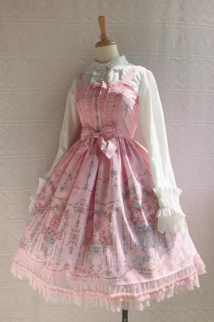 Kleine delicate print Ruche Strik Zoet (alleen jurk) detailweergave 8