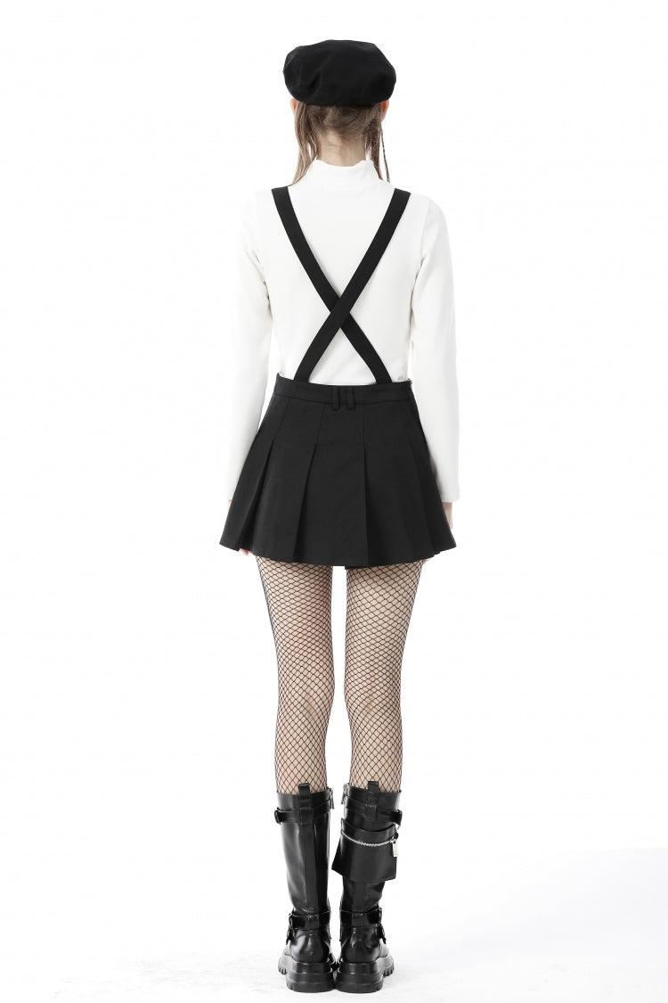 Black Devil Blood Women's Punk Suspender Pleated Skirt - Product - 4