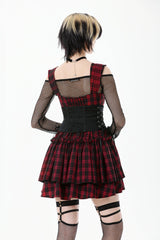 Black Floral Pattern Lace-Up Zippered Women's Gothic Waist Corset - Product - 10