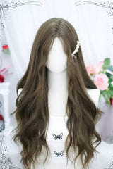 Brown Long Cute Sweet Lolita Curly Wig - Brown - 1