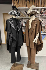 Pirate Series Navigation Treasure Hunting Guide Embroidery Handsome Lolita Cloak 2 Colors - Product - 3