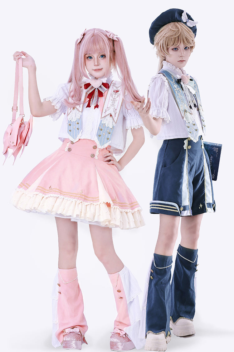 Pink [Messenger of Heaven] Ruffle Sweet Princess Lolita Skirt - Pink - 1