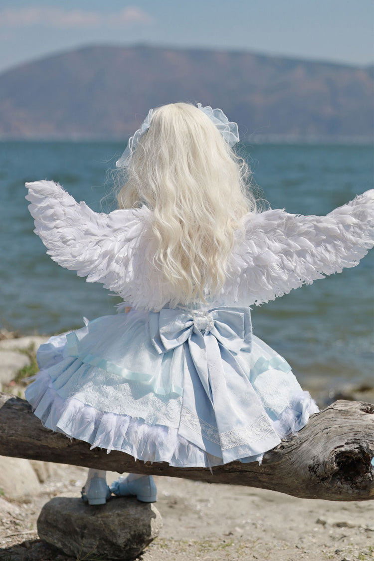 Wings Arrival Multi-layer Ruffle Bowknot Ballet Style Sweet Elegant Lolita Jsk Dress 3 Colors - Product - 13