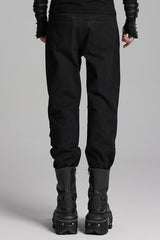 Black 3D Amor Patch Stitching Men's Punk Pants - Product - 3