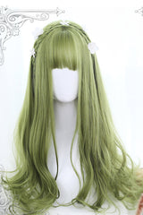 Green Long Microroll Sweet Lolita Wigs - Product - 3