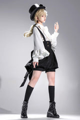 White Long Sleeves Vintage Elegant Prince Ouji Fashion Lolita Blouse - Product - 8