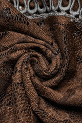 Lace Sheer Mesh Tassels Women's Gothic Flared Pants 2 Colors - Product - 14