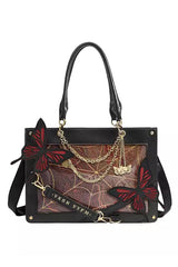 Maze Butterfly Gothic Lolita Shoulder Itabag 14 Colors - Blood-Red - 8
