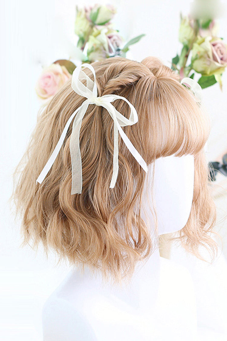 Cute Air Bangs Series Sweet Lolita Wig - Gold - 1
