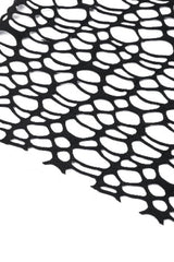 Black Off Shoulder Long Sleeves Fishnet Mesh Women's Gothic Top - Product - 15