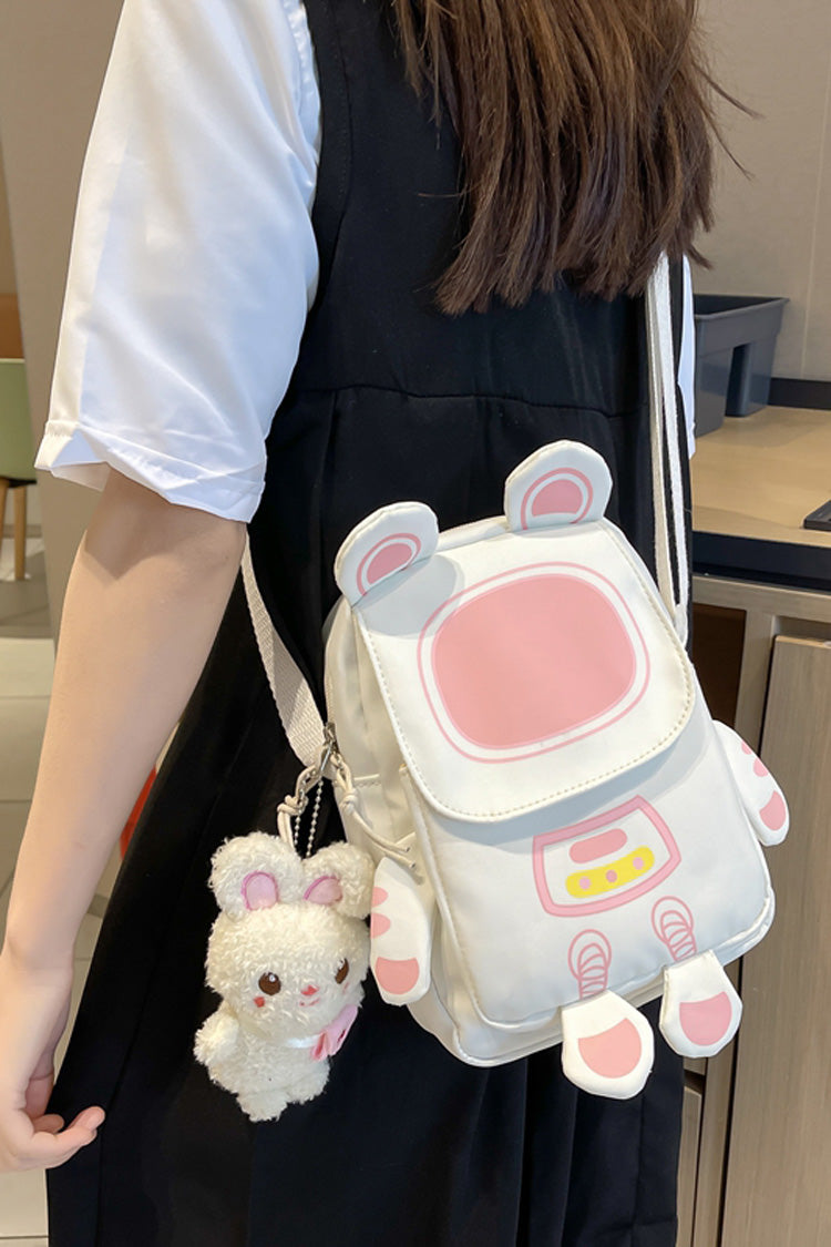 Cute Animal Ears Astronaut Sweet Lolita Messenger Bag 3 Colors - Pink - 1
