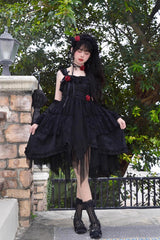 Black Rose Luna and Dawn Gothic Lolita Jsk Dress - Product - 3