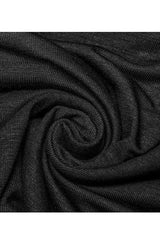 Black Punk Personality Left-Right Asymmetrical Knitted Stitching Casual Hooded Men's T-Shirt - Product - 8