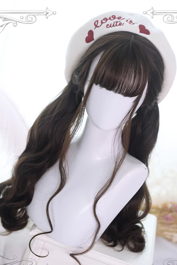 Brown Sylvia Long Curly Classic Lolita Wigs - Product - 3