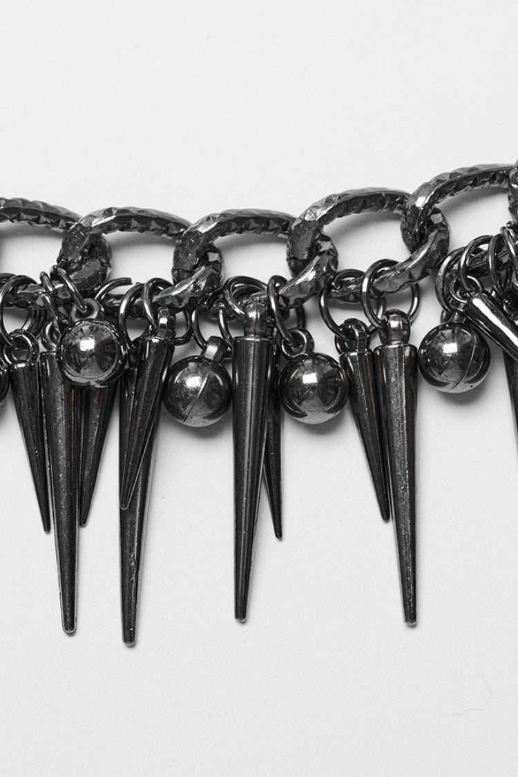 Black Adjustable Metal Waist Chain Women's Steampunk Body Harness - Product - 4
