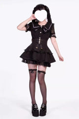 [Fruit Candy] Ruffle Bowknot Lace Sweet Jirai Kei Japanese Skirt 5 Colors - Product - 6