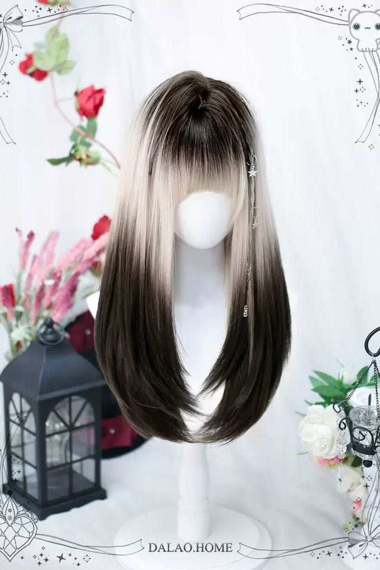Multi-Color Natural Gradient Sweet Lolita Long Straight Wigs - Product - 3
