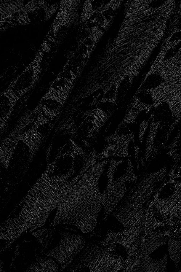 オフショルダー フリル 切り替え レース Sheer レディース ゴシック T-シャツ 2色 商品画像