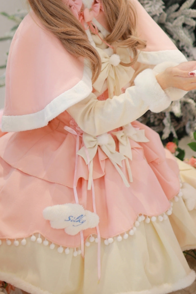 Lovely Multi-layer Bowknot Autumn and Winter Sweet Princess Lolita Jsk Dress 3 Colors - Product - 4
