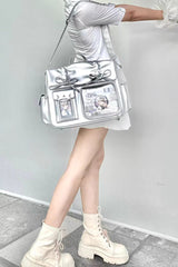 [Kitten Diary] Hidden Compartment Embroidered Bow Sweet Lolita Anime Itabag 8 Colors - Product - 14