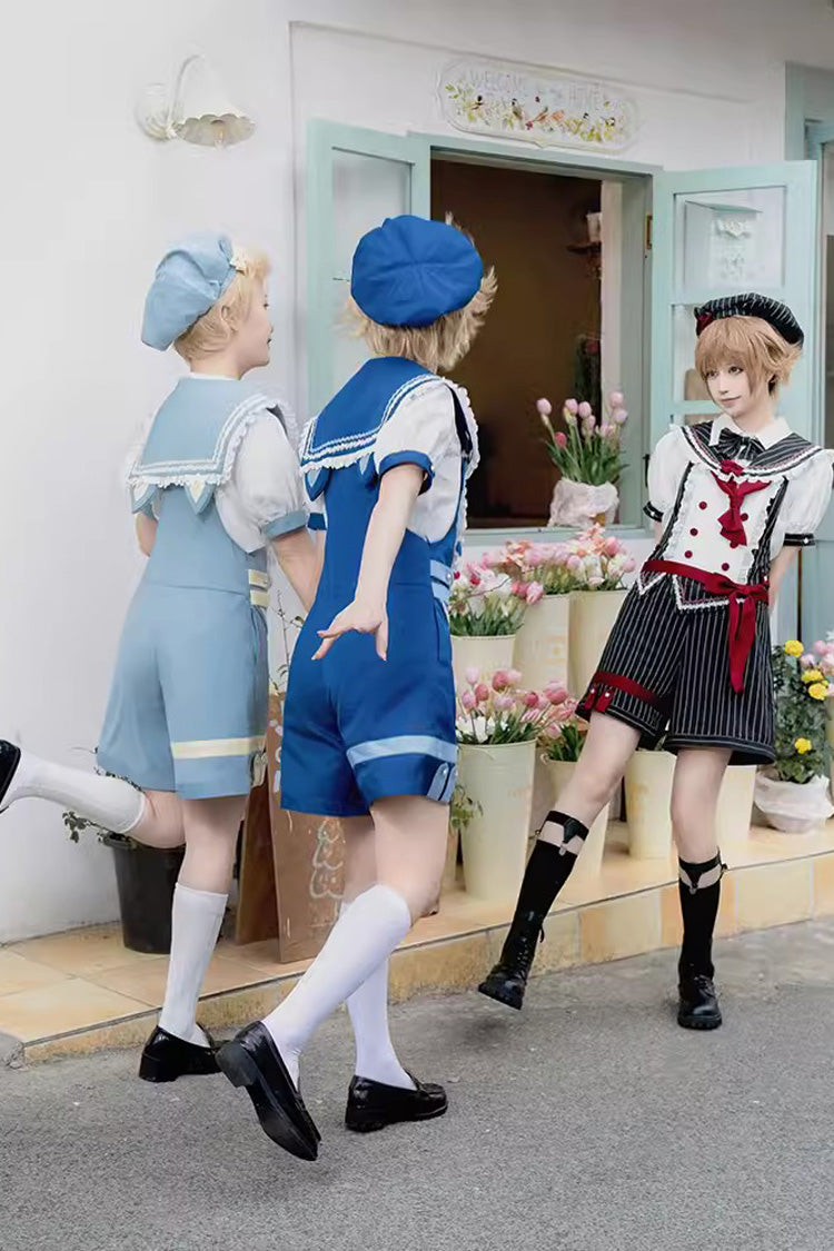 Chartres Meow Team Bowknot Ouji Fashion Cool Lolita Shorts Set 3 Colors - Product - 6