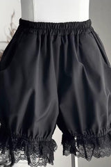 Black Stand Collar Long Short Sleeves Printed Ruffled Lace Gothic Ouji Lolita Set 2 Versions - Product - 19