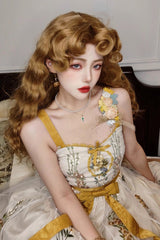 Golden Brown [Princess Diaries] French-Style Fluffy Wool Sweet Lolita Curl Wig - Product - 2