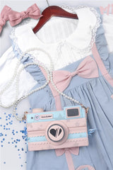 Blue/Pink Camera Sweet Lolita Crossbody Bag - Product - 3