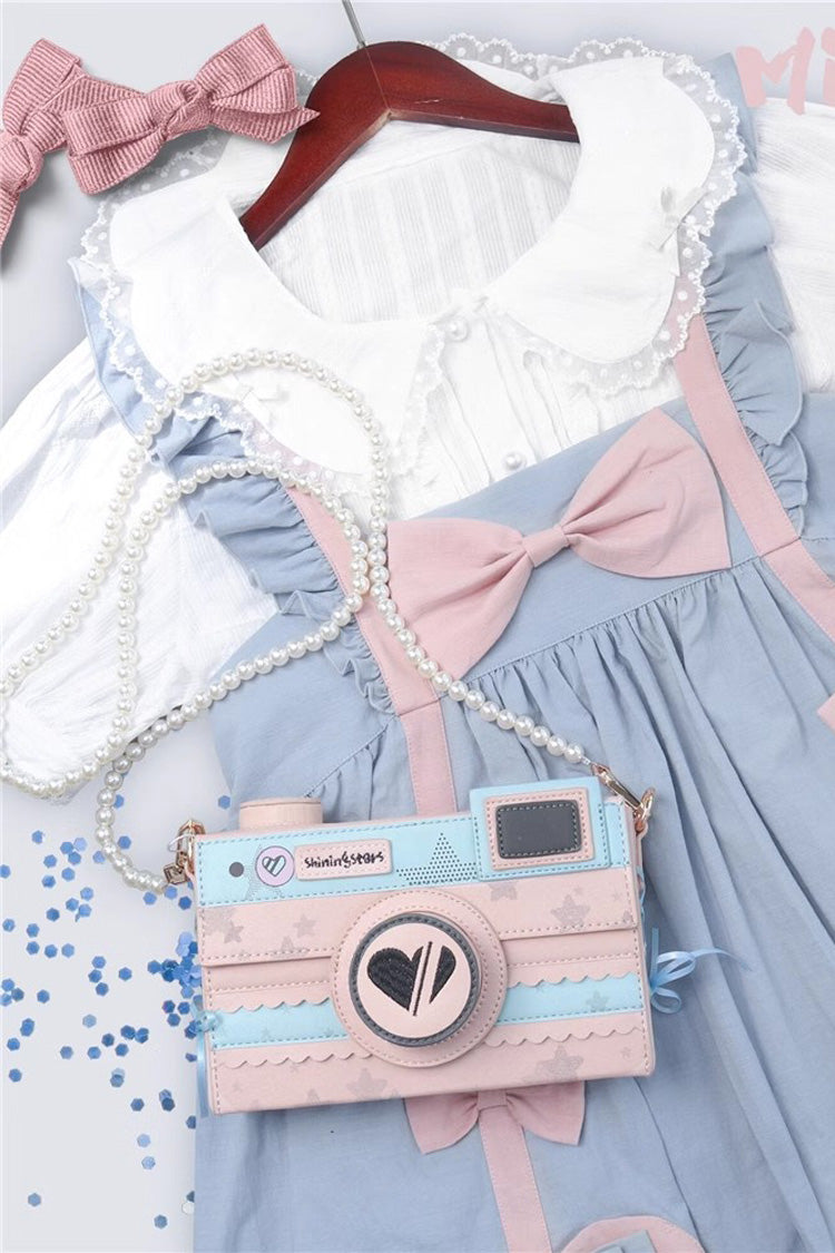 Blue/Pink Camera Sweet Lolita Crossbody Bag - Product - 3