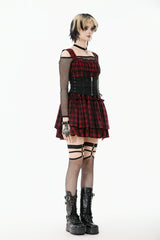 Black Floral Pattern Lace-Up Zippered Women's Gothic Waist Corset - Product - 2