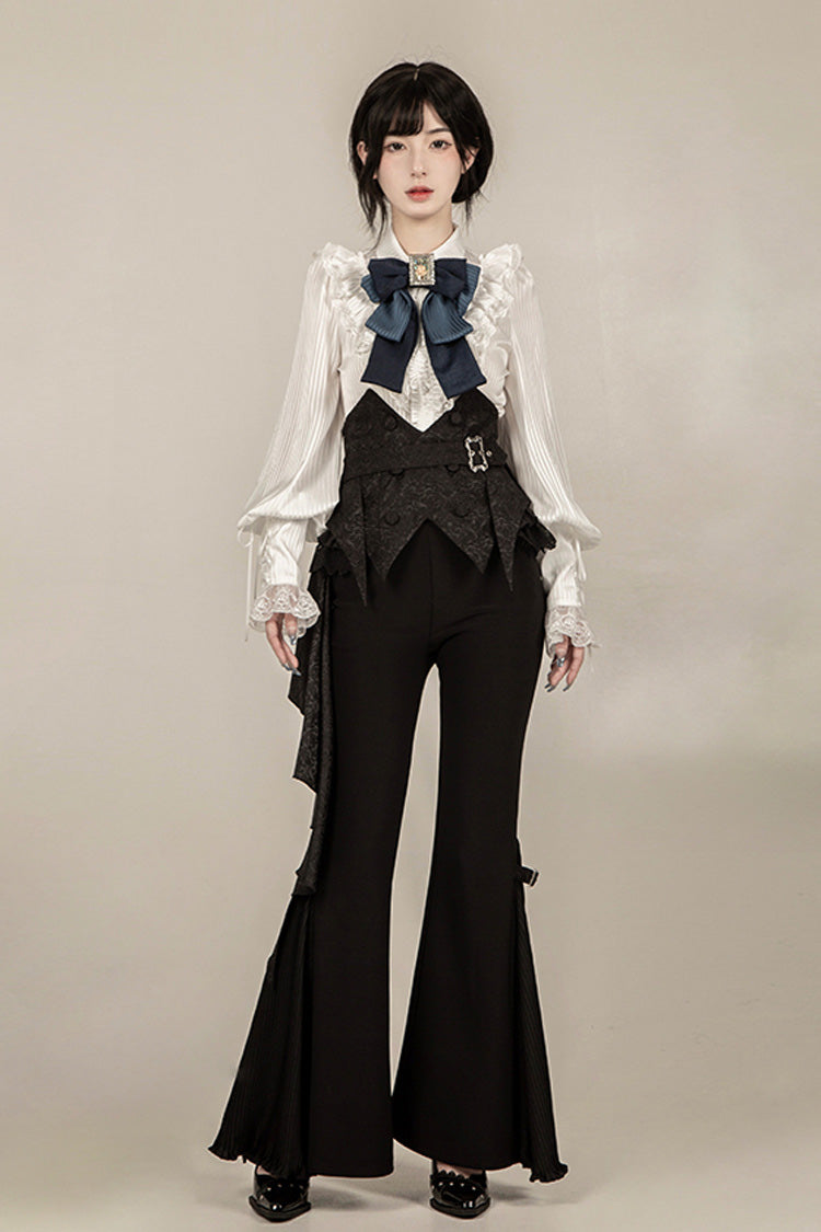 Black [Gold Hunter] Long Sleeves Pirate Style Gothic Long Pants - Product - 15