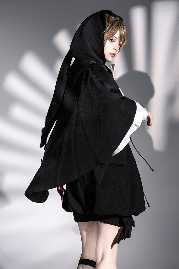 Black [Rabbit Feather Phantom] Gothic Prince Handsome Ouji Lolita Vest - Product - 7