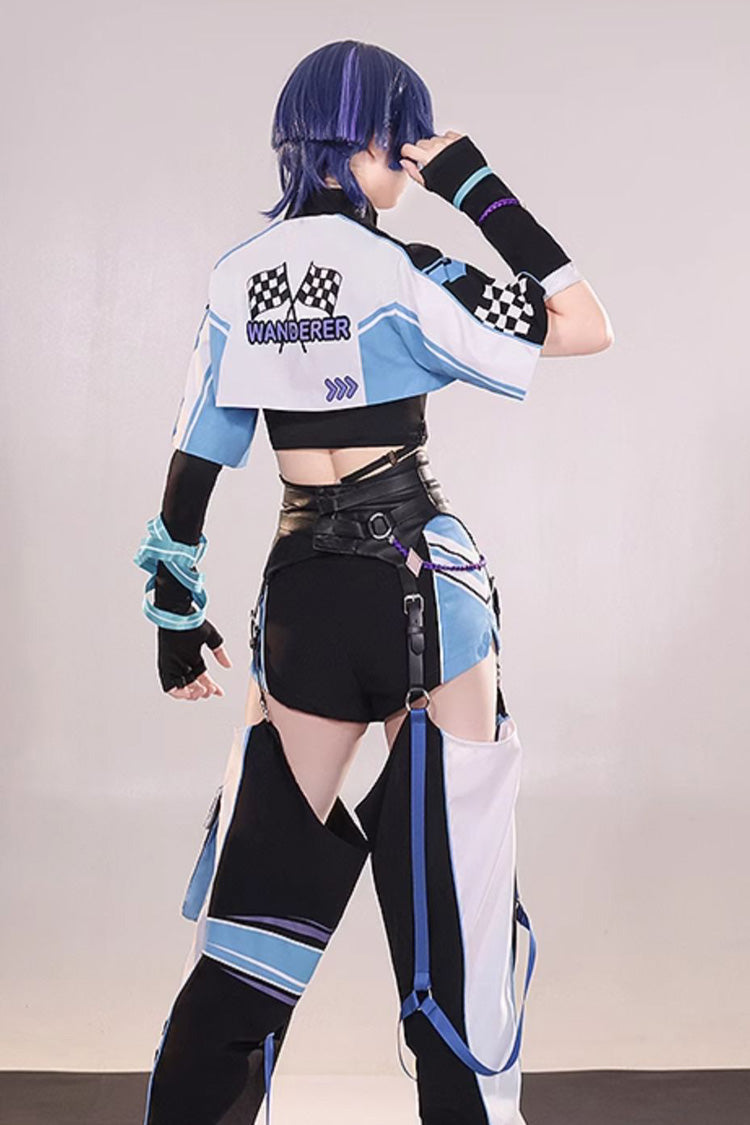 Multi-Color Wandering Rider Print Prince Handsome Cool Ouji Lolita Set - Product - 4
