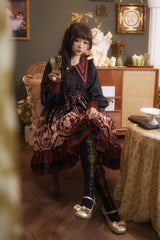 [Angel's Redemption] Long Sleeves Angel Print Ruffle Bowknot Sweet Lolita Dress 3 Colors - Product - 2