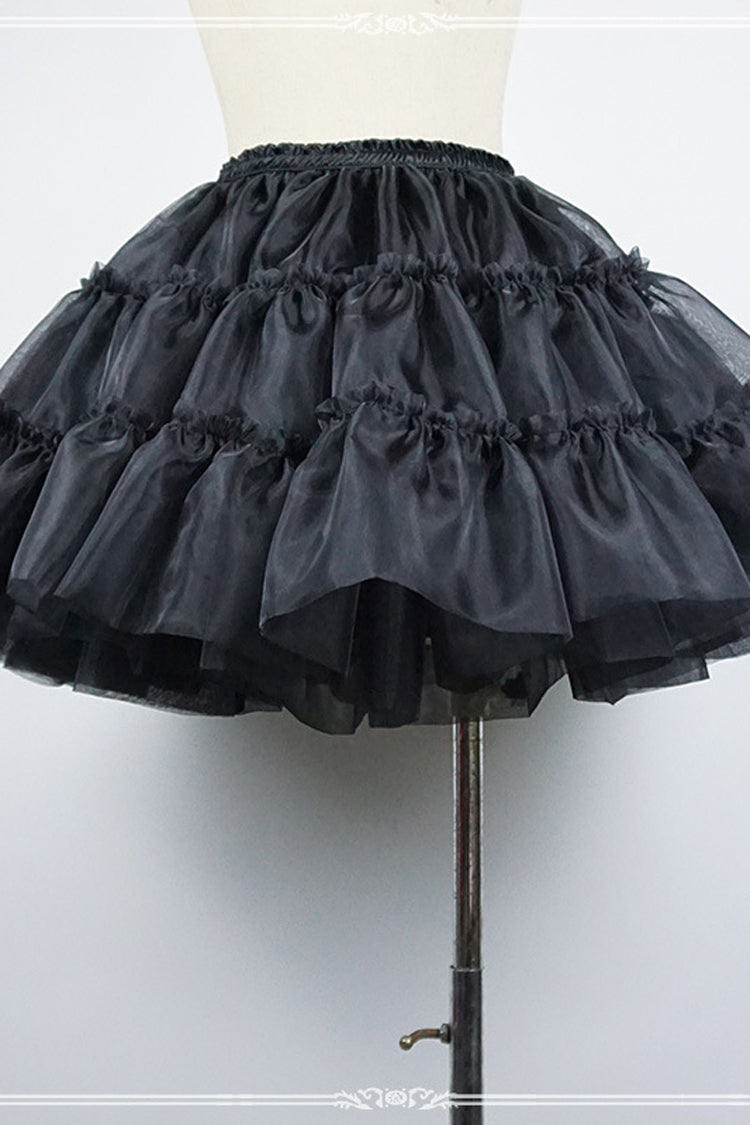 Organza Boneless Lolita Petticoat - black - 2