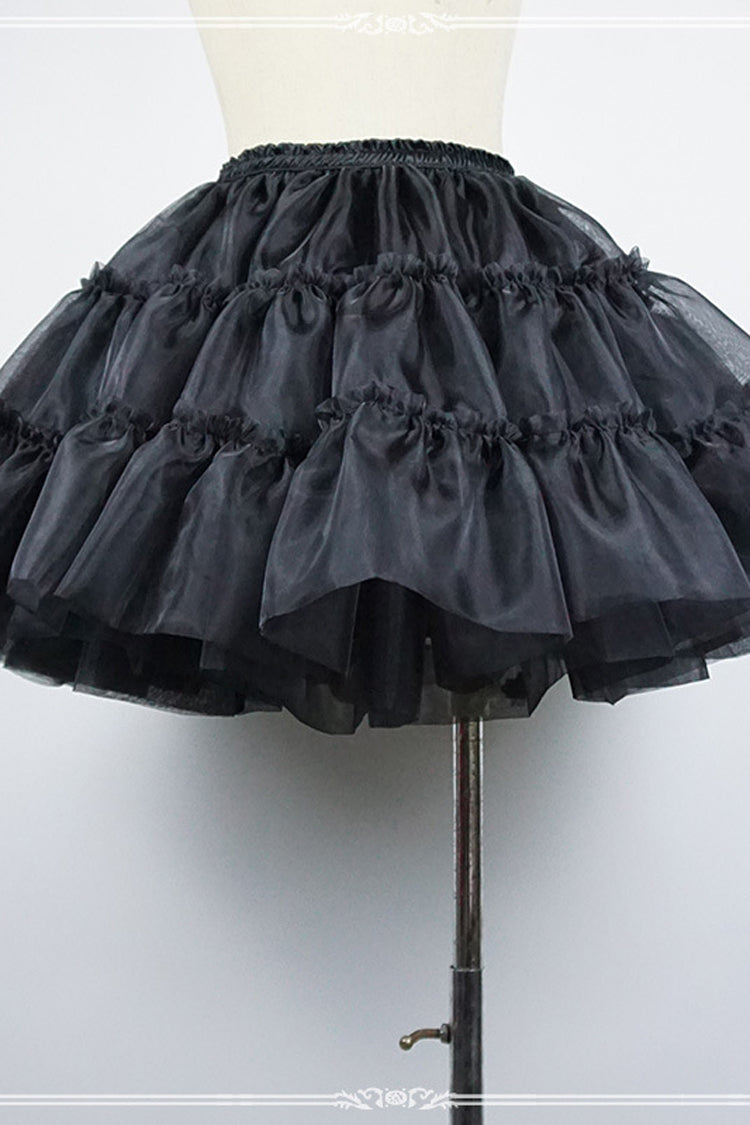 Organza Boneless Lolita Petticoat - black - 2